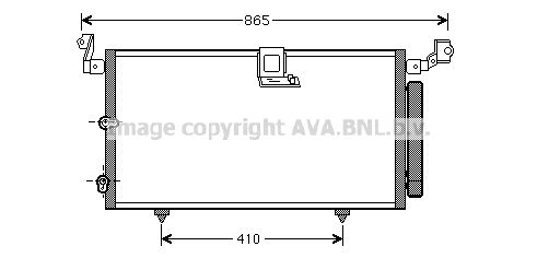 AVA QUALITY COOLING Конденсатор, кондиционер TO5384D